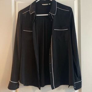 Halogen Black Button Down Shirt